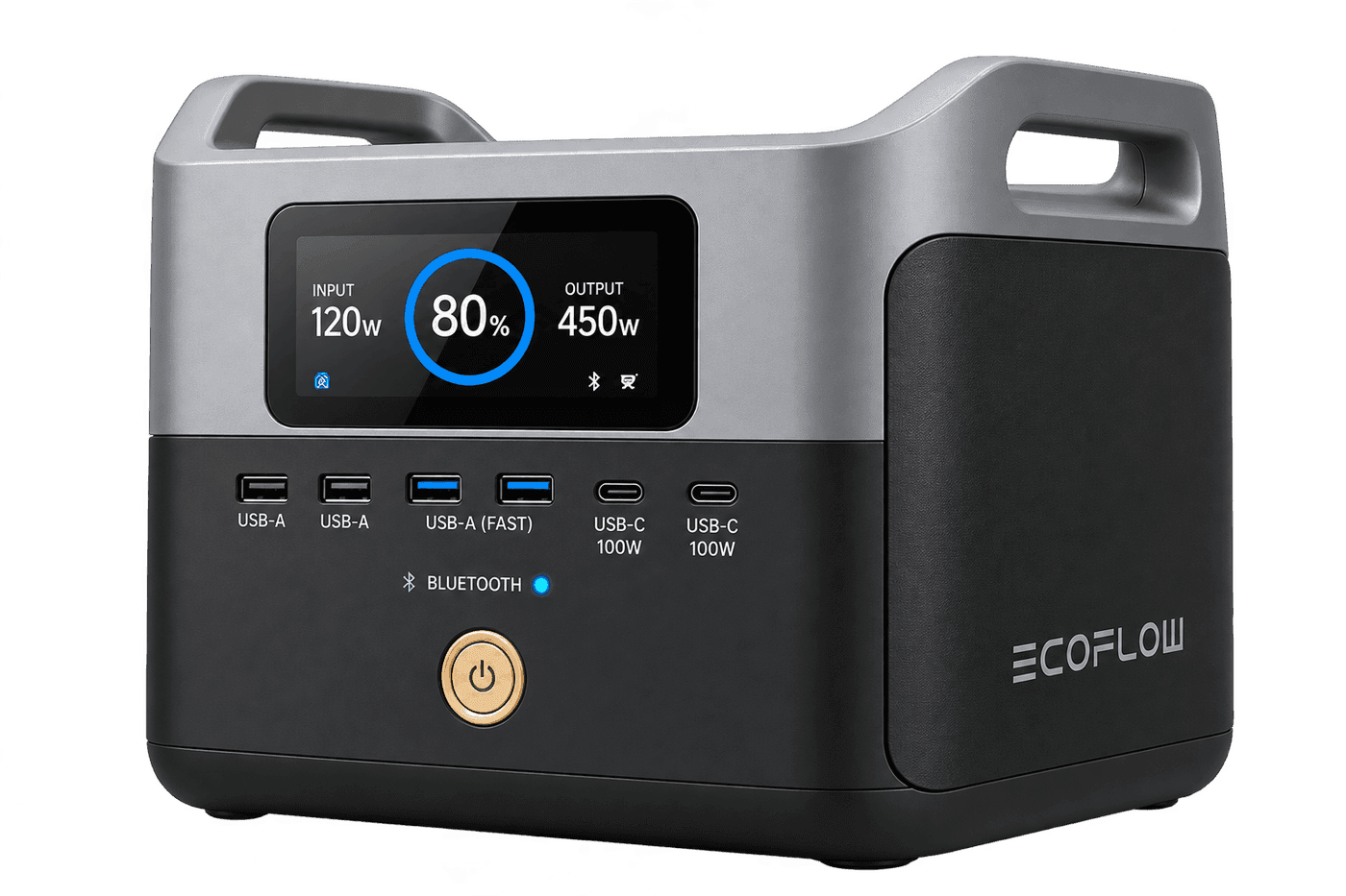 ECOFLOW Portable Power Station, front view
